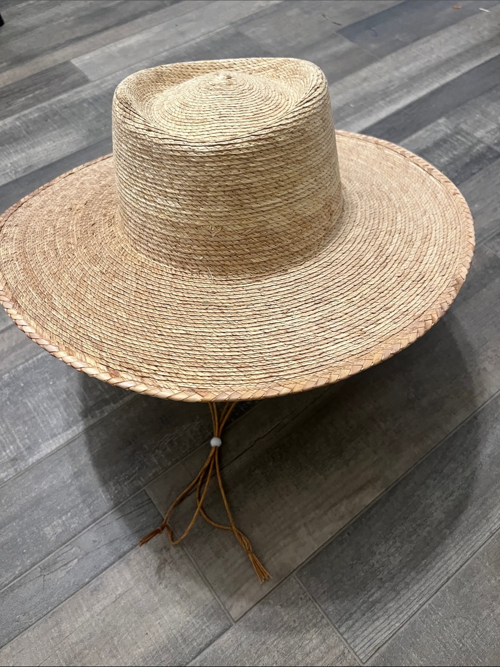 Straw Wide-Brim Kids Sun Hat - Natural